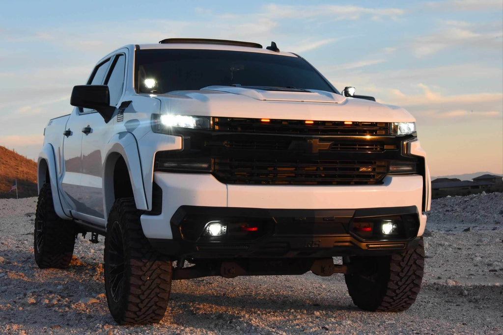 Morimoto BAF068-KIT-NCS-YLW Fog Light Kit Yellow For 19-21 Silverado 1500