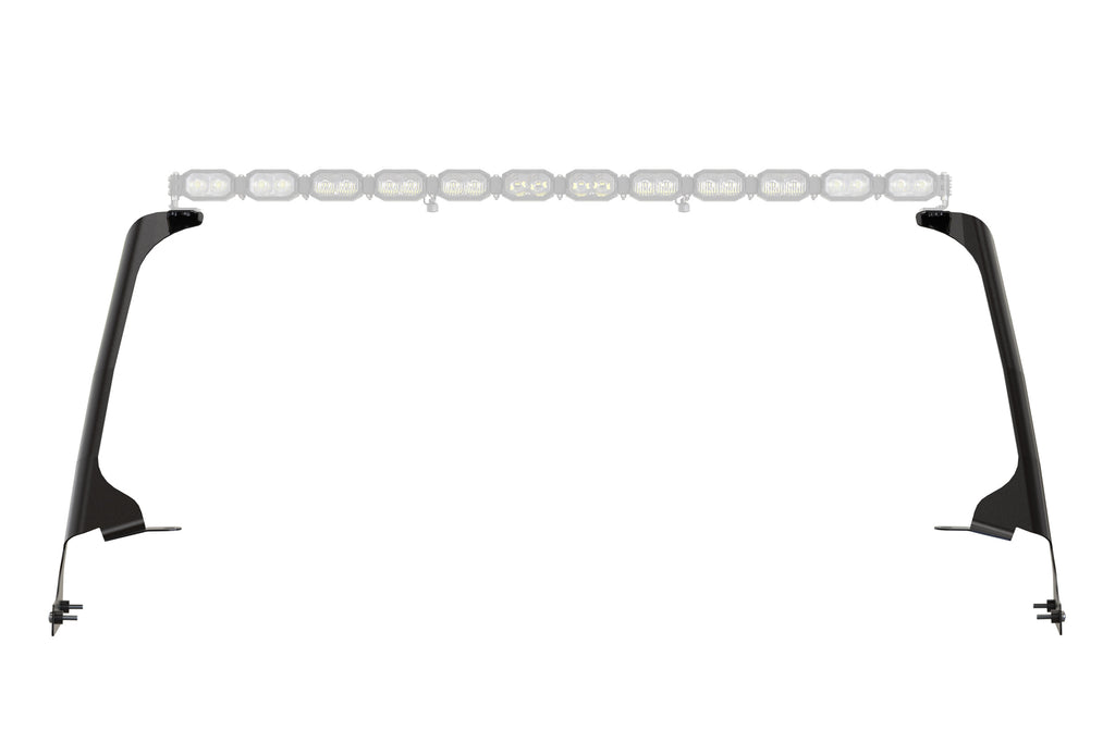 Morimoto BAF081 Light Bar Windshield Mounts Set For 18-26 Wrangler JL