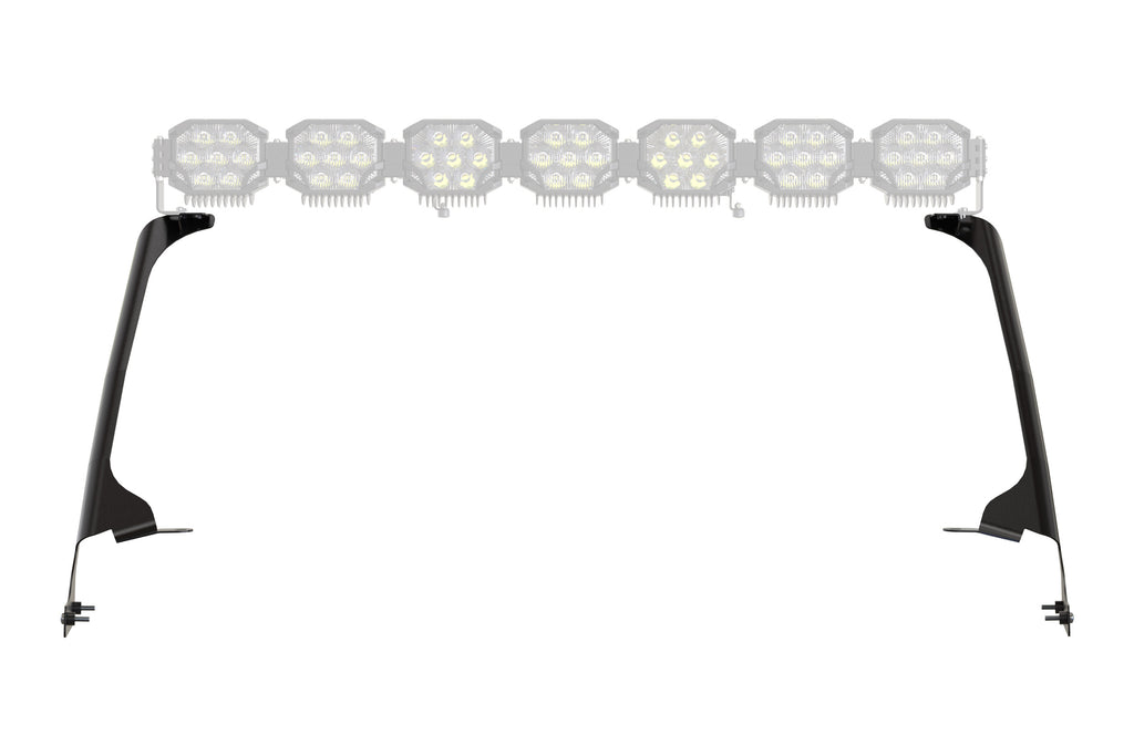 Morimoto BAF081 Light Bar Windshield Mounts Set For 18-26 Wrangler JL