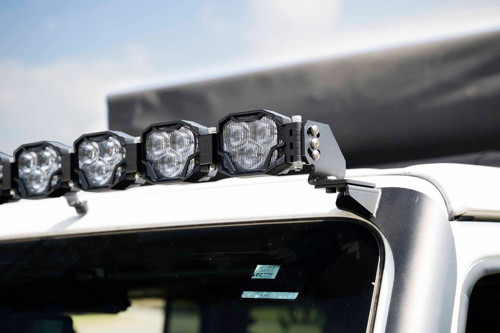Morimoto BAF081 Light Bar Windshield Mounts Set For 18-26 Wrangler JL