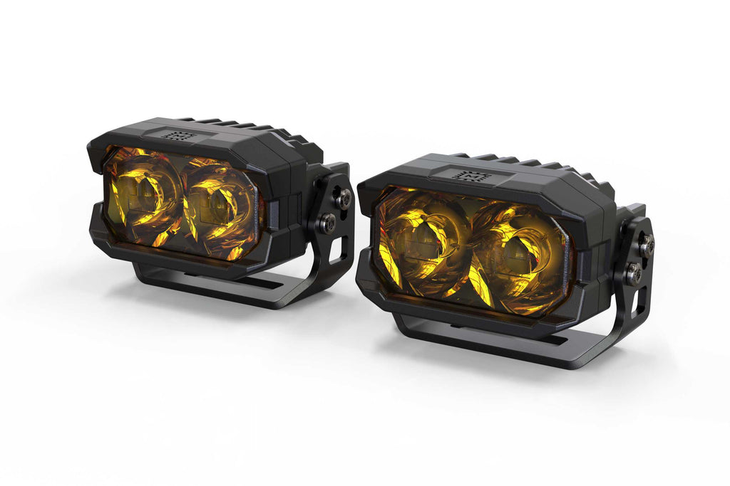 Morimoto BAF105 Yellow LED Pods: Pair 2Banger NCS Spot