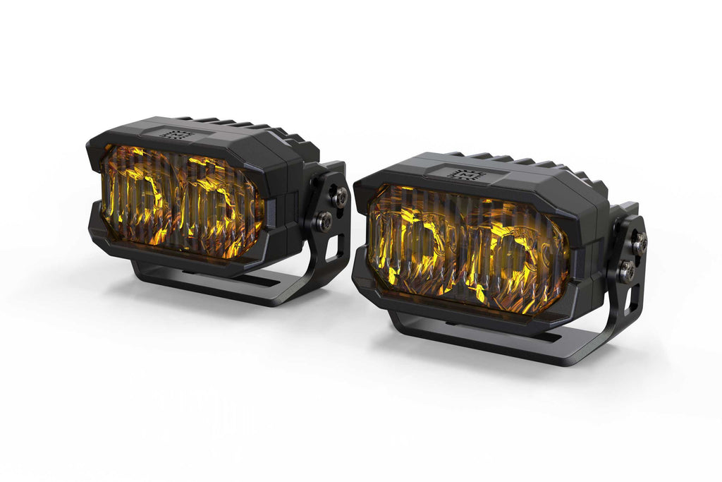 Morimoto BAF107 Yellow LED Pods: Pair 2Banger NCS Combo