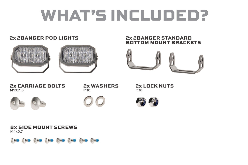 Morimoto Universal BAF107Y LED Pods Combo Yellow Set