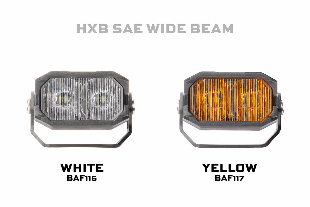 Morimoto Universal BAF109Y LED Pods Wide Yellow Set