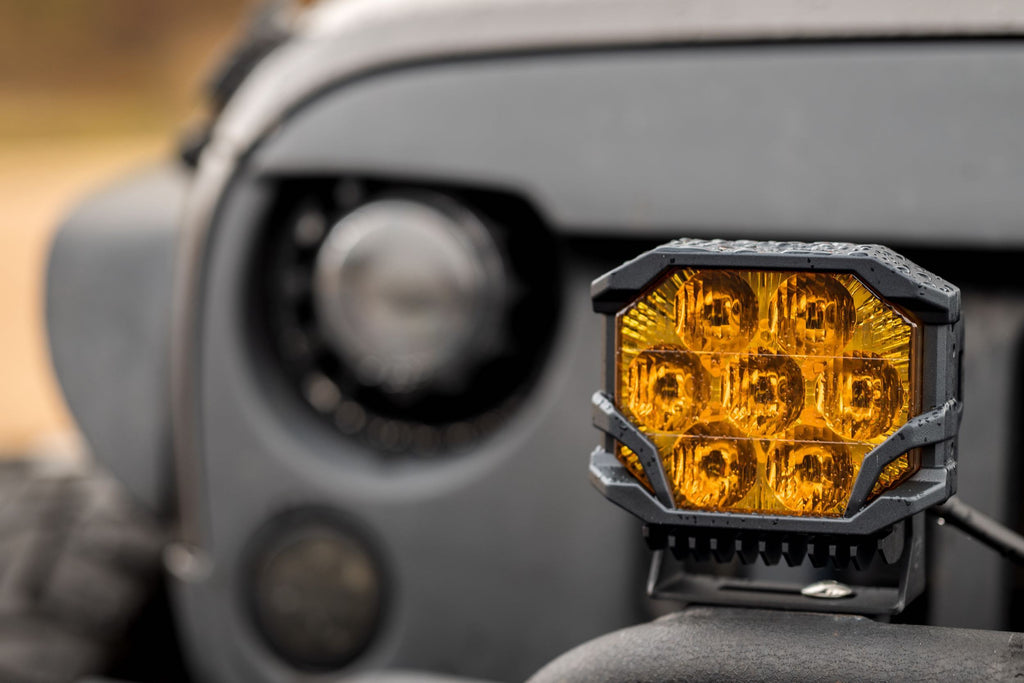 Morimoto Universal BAF121Y LED Pod Combo Yellow Each