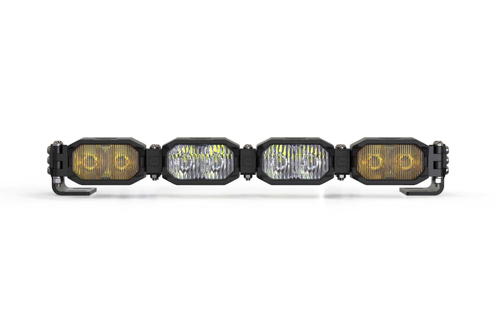 Morimoto Single-Row LED Pod Light Kit 4 Pod / 16" HXB Power White/Yellow