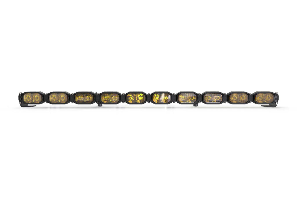 Morimoto BAR-1ROW-020 Single-Row LED Pod Light Kit 10 Pod / 40" NCS Power Yellow