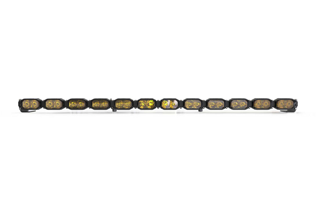 Morimoto BAR-1ROW-029 Single-Row LED Pod Light Kit 12 Pod / 47" HXB Power Yellow