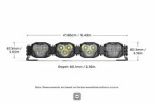 Load image into Gallery viewer, Morimoto BAR-2ROW-002 Double-Row BangerBar 4 Pod / 16.5" NCS Power Yellow