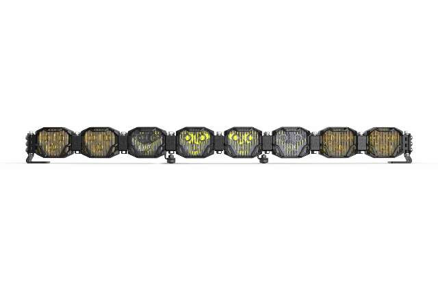 Morimoto BAR-2ROW-018 Double-Row BangerBar 8 Pod / 32.5" HXB Power White/Yellow