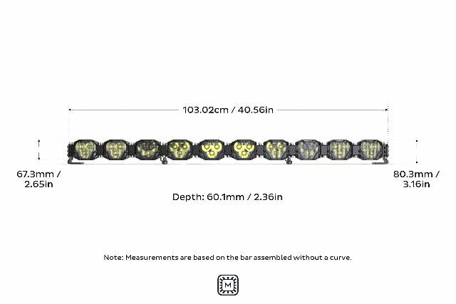 Morimoto BAR-2ROW-019 LED Pod Light Kit 10 Pod / 40.5" NCS Power White