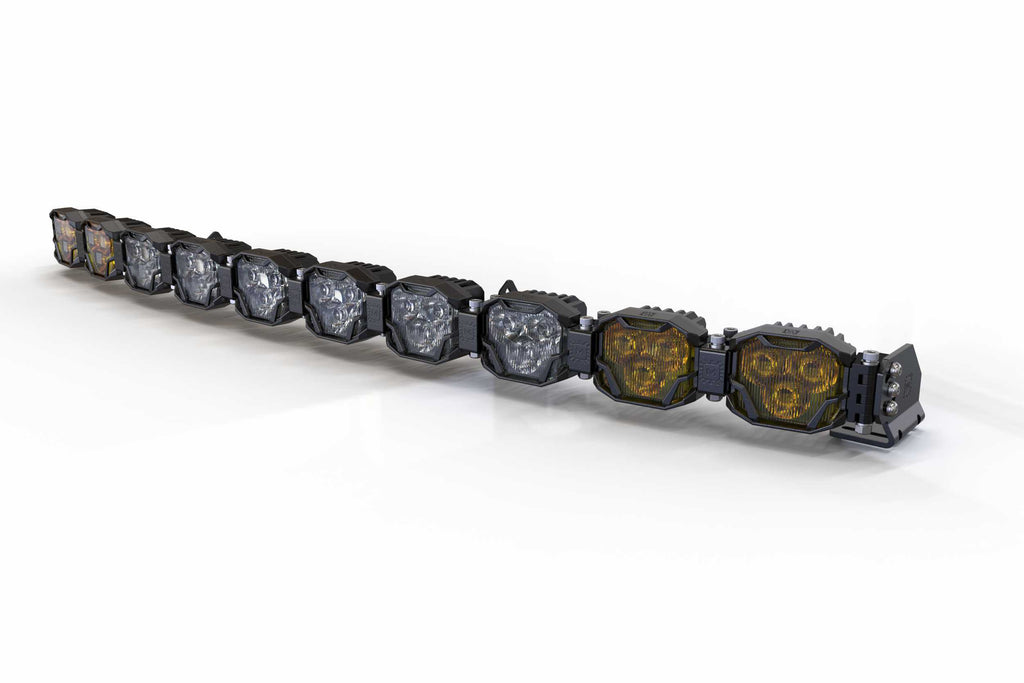 Morimoto BAR-2ROW-021 LED Pod Light Kit 10 Pod / 40.5" NCS Power White/Yellow
