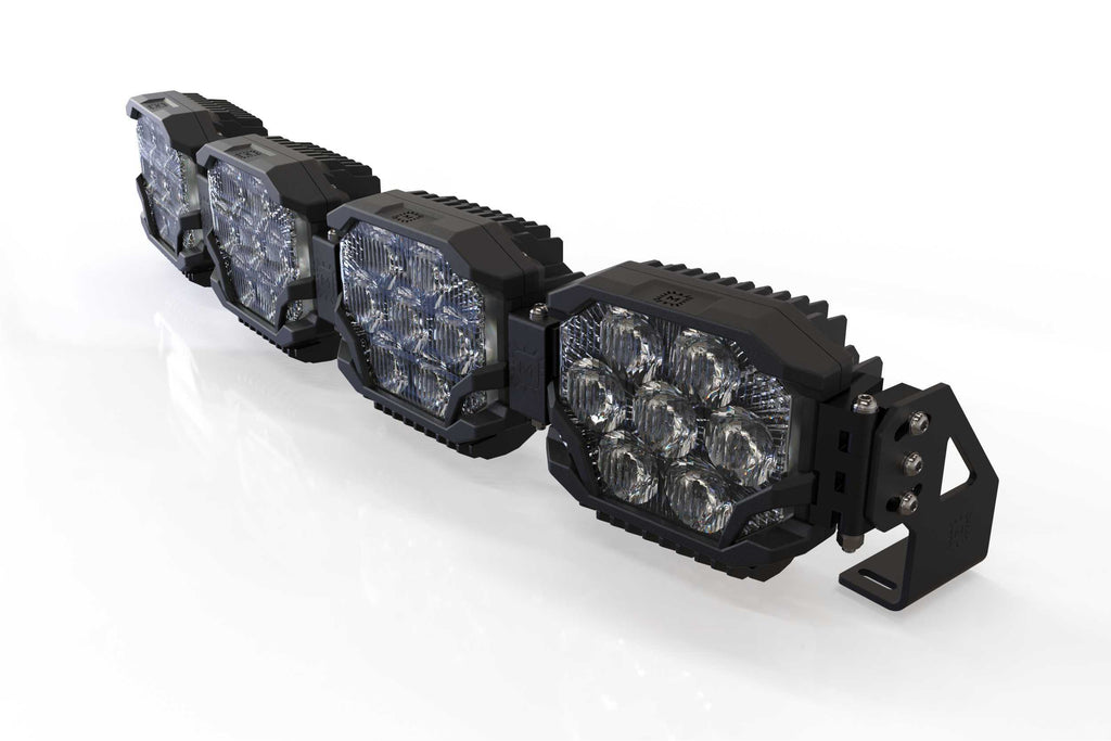 Morimoto BAR-3ROW-001 Triple-Row LED Pod Light Kit 4 Pod / 29" NCS Power White