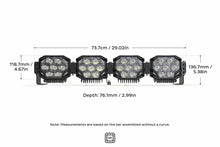 Load image into Gallery viewer, Morimoto Triple-Row LED Pod Light Kit 4 Pod / 29" HXB Power White/Yellow