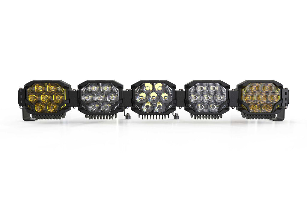 Morimoto BAR-3ROW-012 Triple-Row BangerBar 5 Pod / 36" HXB Power White/Yellow