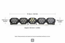 Load image into Gallery viewer, Morimoto BAR-3ROW-012 Triple-Row BangerBar 5 Pod / 36" HXB Power White/Yellow