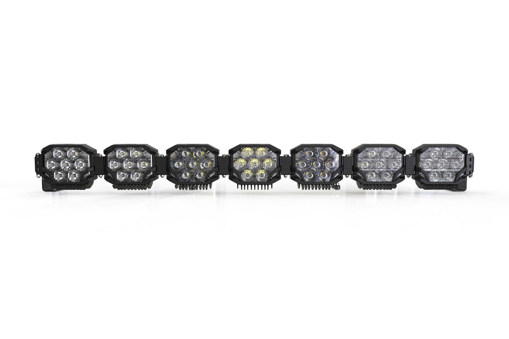 Morimoto BAR-3ROW-019 Triple-Row LED Pod Light Kit 7 Pod / 50.5" NCS Power White