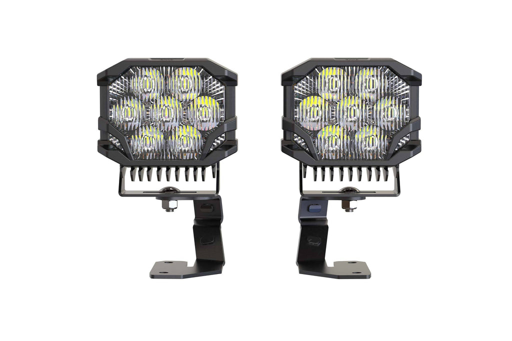 Morimoto BB-PLR-BAF043-0003 LED Pod Lights White Combo Beam For 03-10 Cayenne