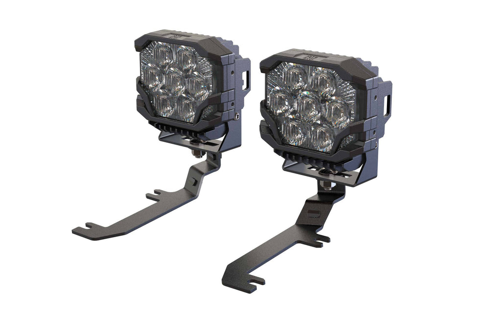 Morimoto LED Pod Lights Yellow Combo Beam For 20-26 Silverado HD