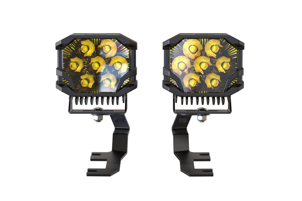 Morimoto BB-PLR-BAF075-0008 LED Pod Lights Yellow Combo Beam For 15-26 Colorado