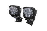 Morimoto BB-PLR-KIT-1132 LED Pod Light Kit NCS White Spot Beam Fits Wrangler JK
