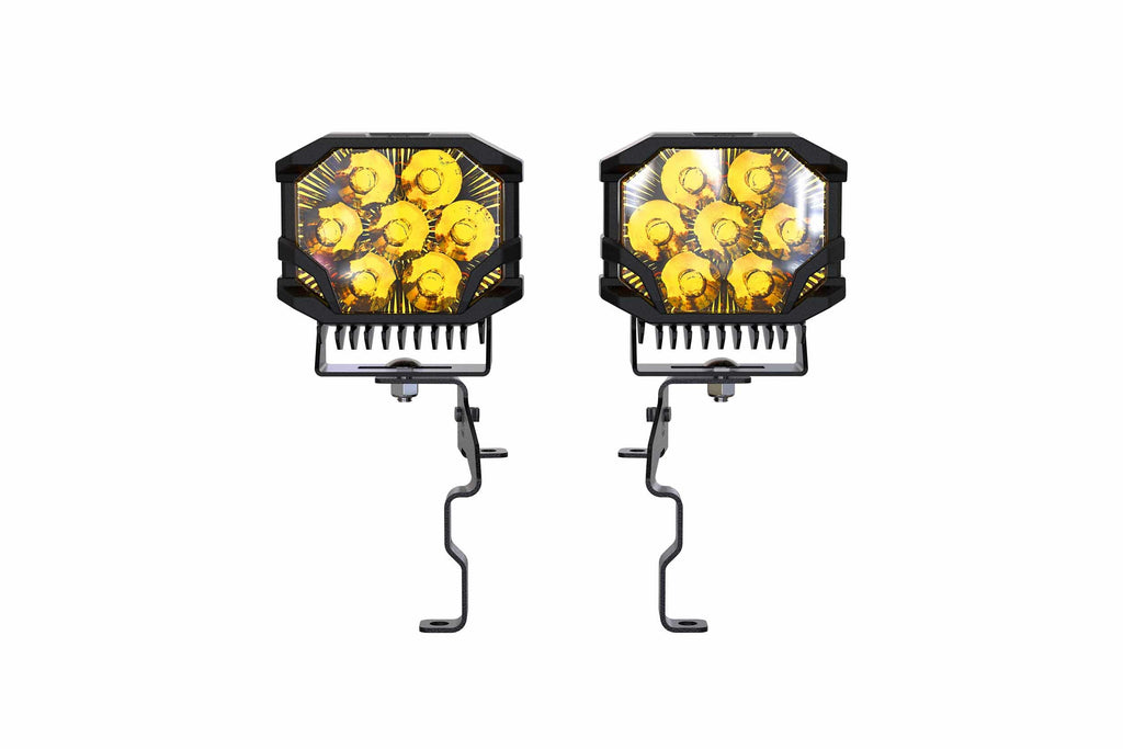 Morimoto LED Pod Light Kit NCS Yellow Spot Beam Fits 23+ Super Duty