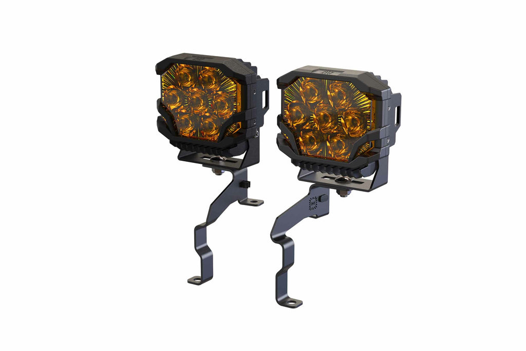 Morimoto LED Pod Light Kit HXB Yellow Combo Beam Fits 23+ Super Duty