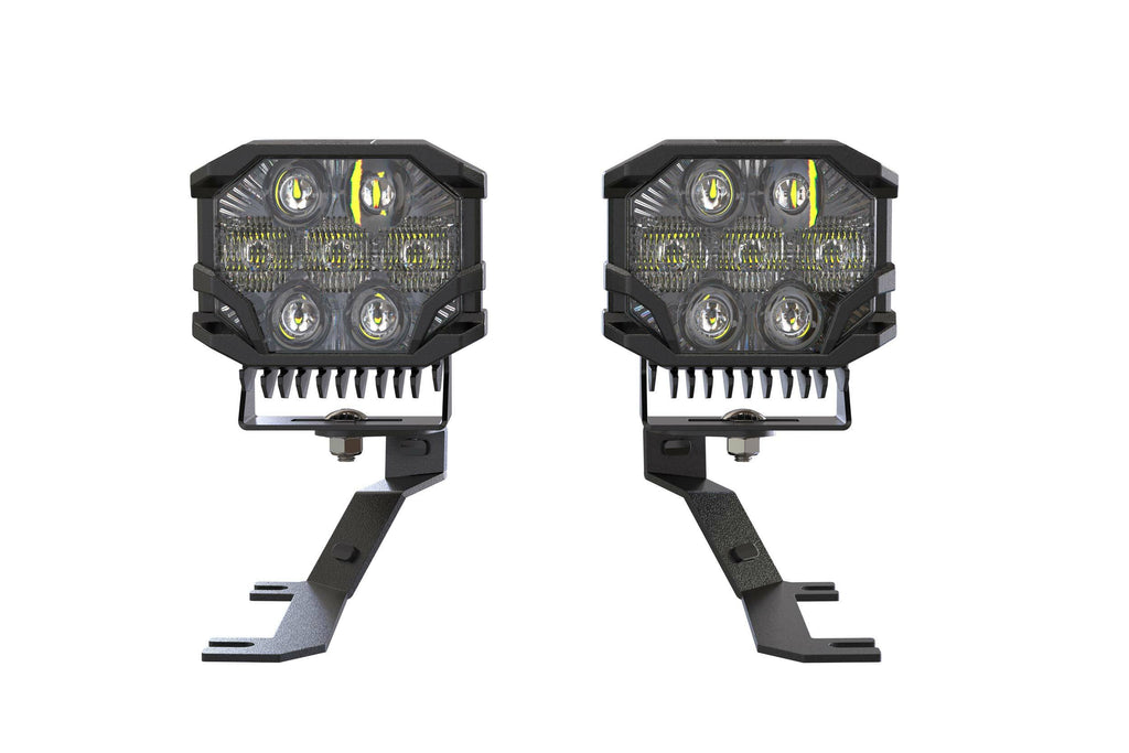 Morimoto LED Pod Light Kit HXB Yellow Spot Beam Fits 2019+ Sierra 1500