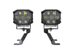 Morimoto LED Pod Light Kit HXB Yellow Spot Beam Fits 2019+ Sierra 1500