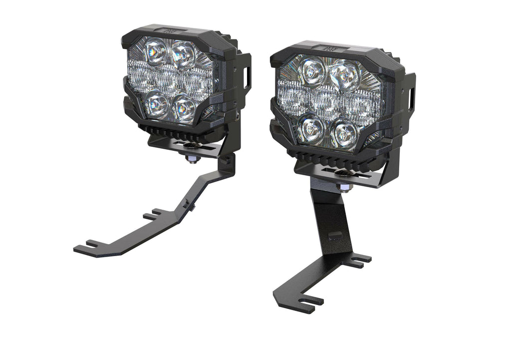 Morimoto LED Pod Light Kit NCS Yellow Combo Beam Fits 2019+ Sierra 1500 BB-PLRKIT-BAF072-0004