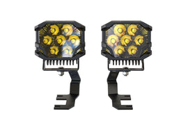 Morimoto LED Pod Light Kit HXB Yellow Combo Beam Fits 15+ Colorado