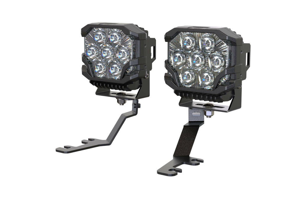 Morimoto LED Pod Light Kit HXB Yellow Spot Beam Fits 2021+ Bronco Sport