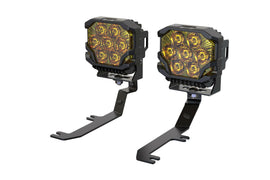 Morimoto LED Pod Light Kit HXB Yellow Combo Beam Fits 2020+ Sierra HD