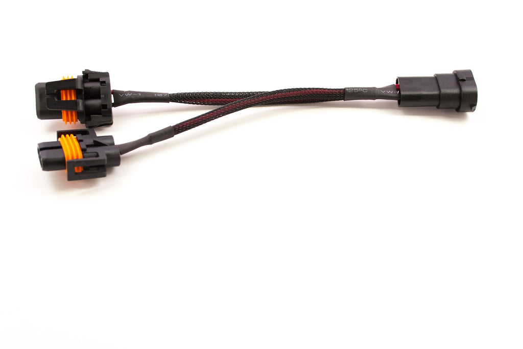 Morimoto H430 1x H7 Male to H7 Female and 9006 Female Splitter