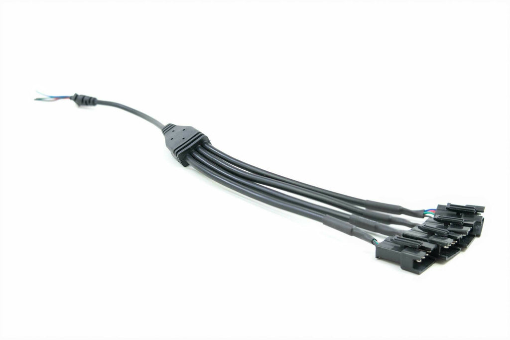 Morimoto H693 1x Bare 4 Wire to 4x JST 4P Female Splitter