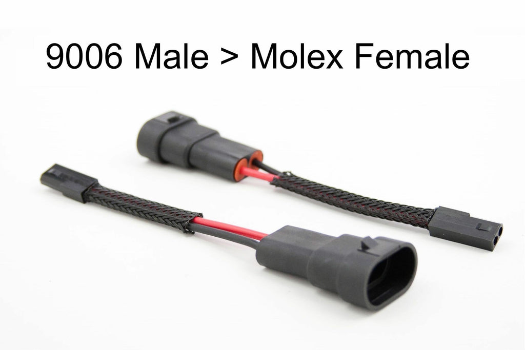Morimoto H720 1x Molex Male to 9006 Female Adapter Wiring