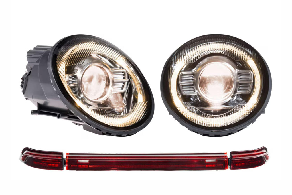 Morimoto White LED Headlights and Red LED Tail Lights Kit For 95-98 911