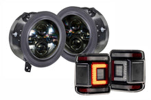 Load image into Gallery viewer, Morimoto LED Headlights and Smoked LED Tail Lights Kit For 18-26 JL Wrangler