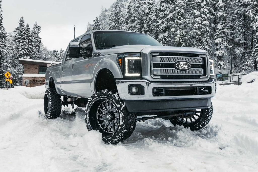 Morimoto White LED Headlights and Smoked LED Tail Lights Ki For 11-16 Super Duty