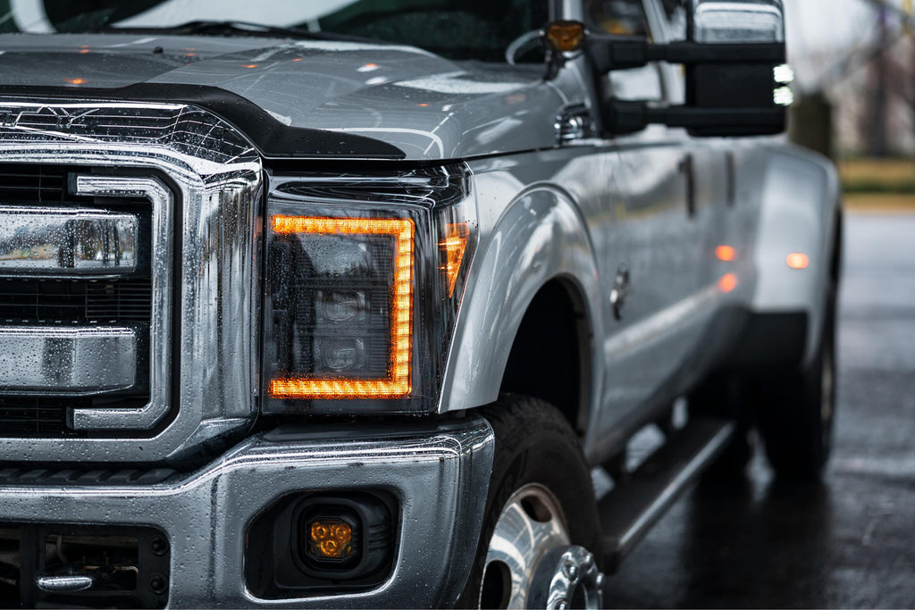 Morimoto Amber LED Headlights and Smoked LED Tail Lights Ki For 11-16 Super Duty
