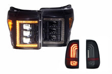 Load image into Gallery viewer, Morimoto Amber LED Headlights and Smoked LED Tail Lights Ki For 11-16 Super Duty