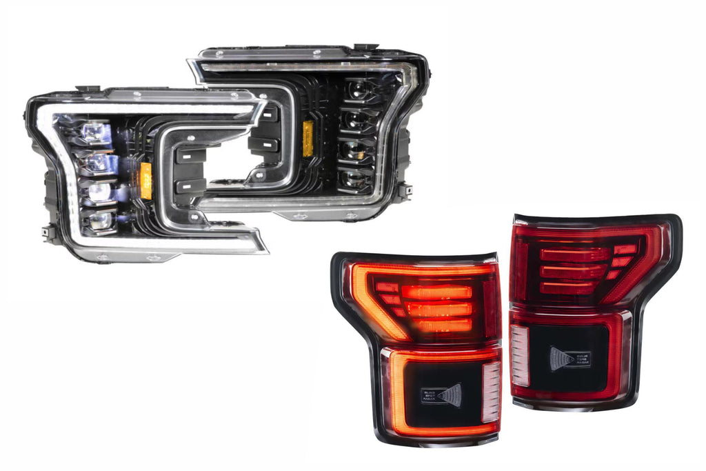 Morimoto White LED Headlights and Red LED Tail Lights Kit For 18-20 F-150 (