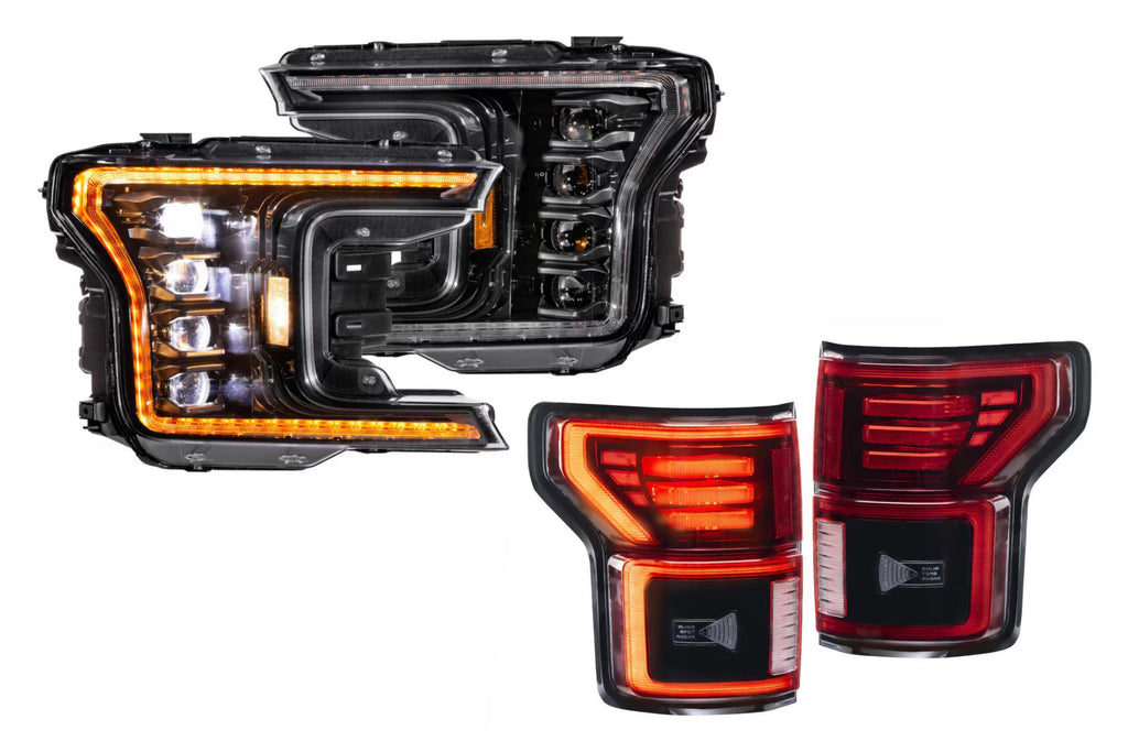 Morimoto Amber LED Headlights and Red LED Tail Lights Kit For 18-20 F-150 (