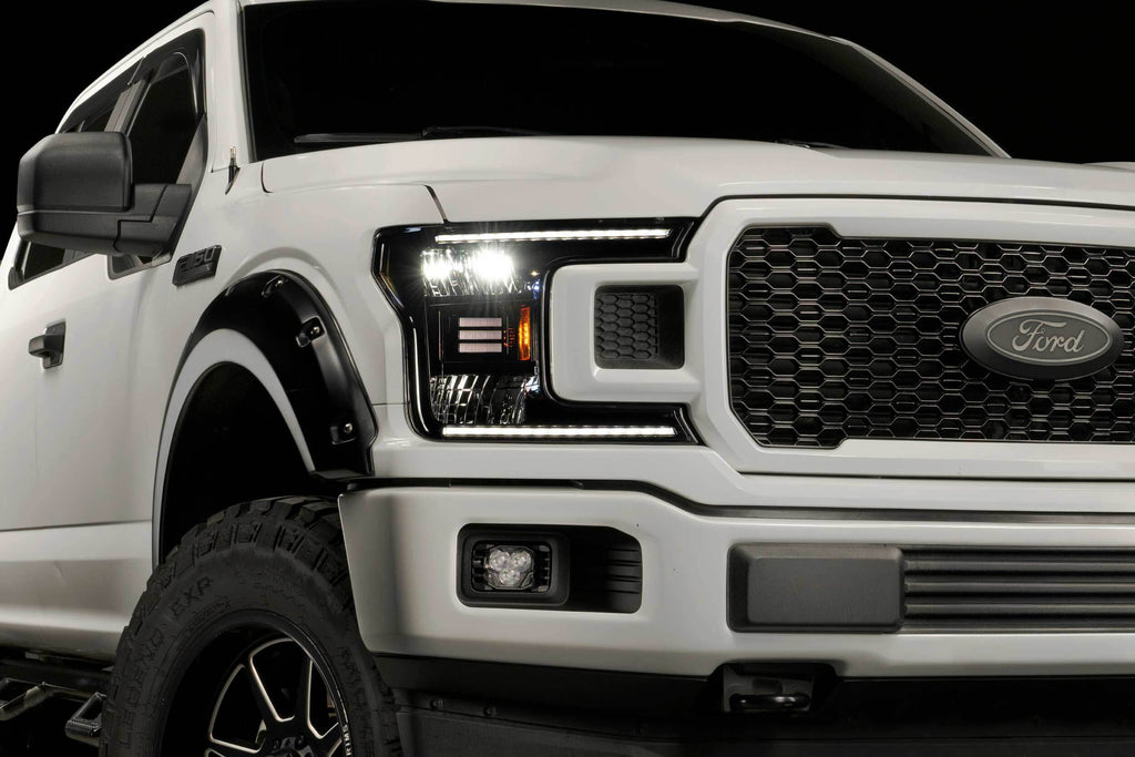 Morimoto Hybrid LED Headlights and Smoked LED Tail Lights Kit For 18-20 F-150