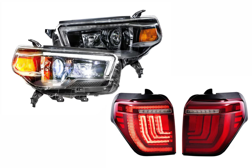 Morimoto Hybrid LED Headlights and Red LED Tail Lights Kit For 10-13 4Runner