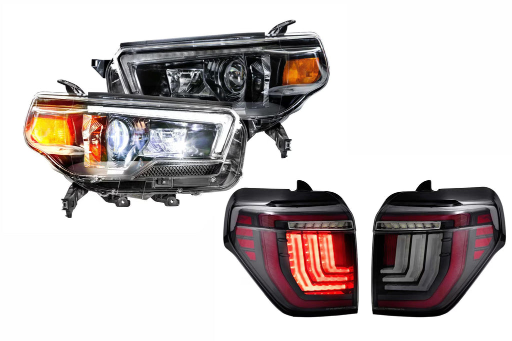 Morimoto Hybrid LED Headlights and Smoked LED Tail Lights Kit For 10-13 4Runner