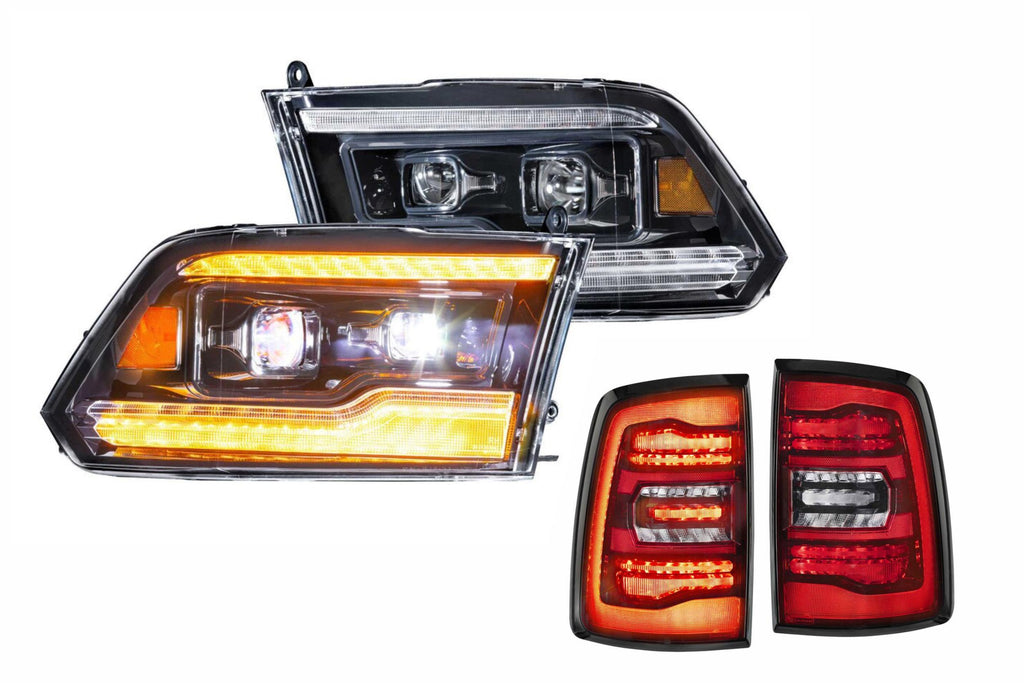 Morimoto Amber LED Headlights and Red LED Tail Lights Ki For 15 Ram 1500/Hd Only