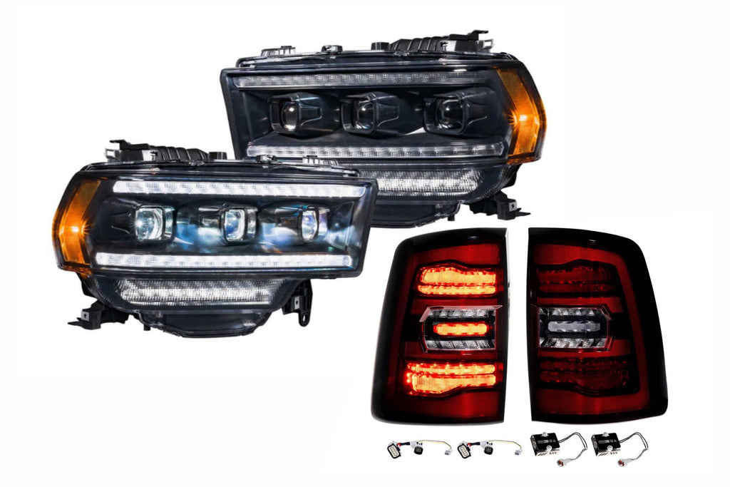 Morimoto LED Headlights and Red LED Tail Lights Kit For 19-24 Ram HD
