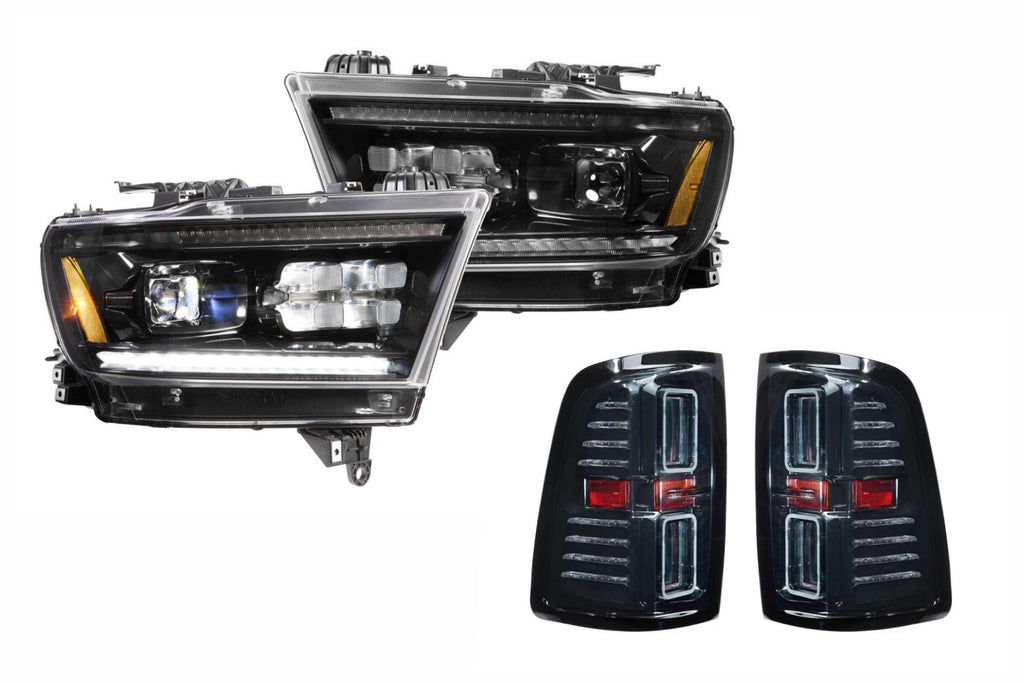 Morimoto LED Headlights and Smoked LED Tail Lights Kit For 19-26 Ram 1500 (