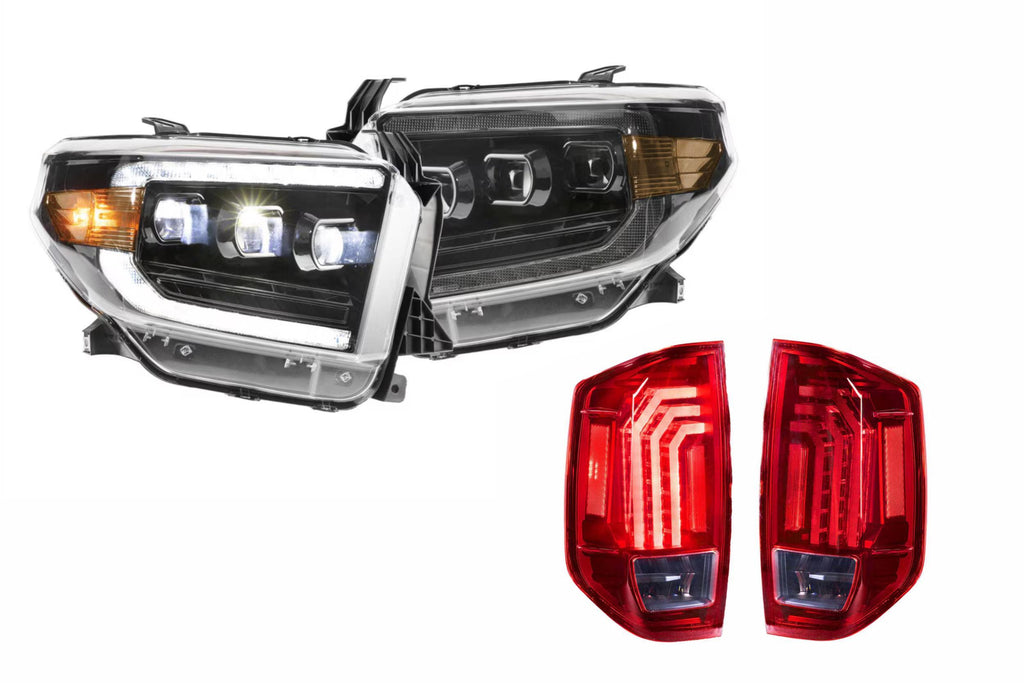 Morimoto White LED Headlights and Red LED Tail Lights Kit For 14-21 Tundra